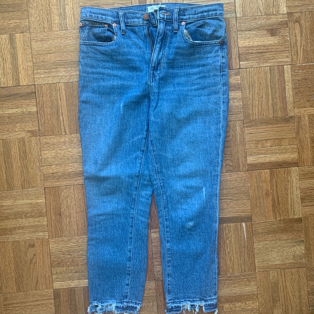 Madewell the high-rise slim crop boyjean